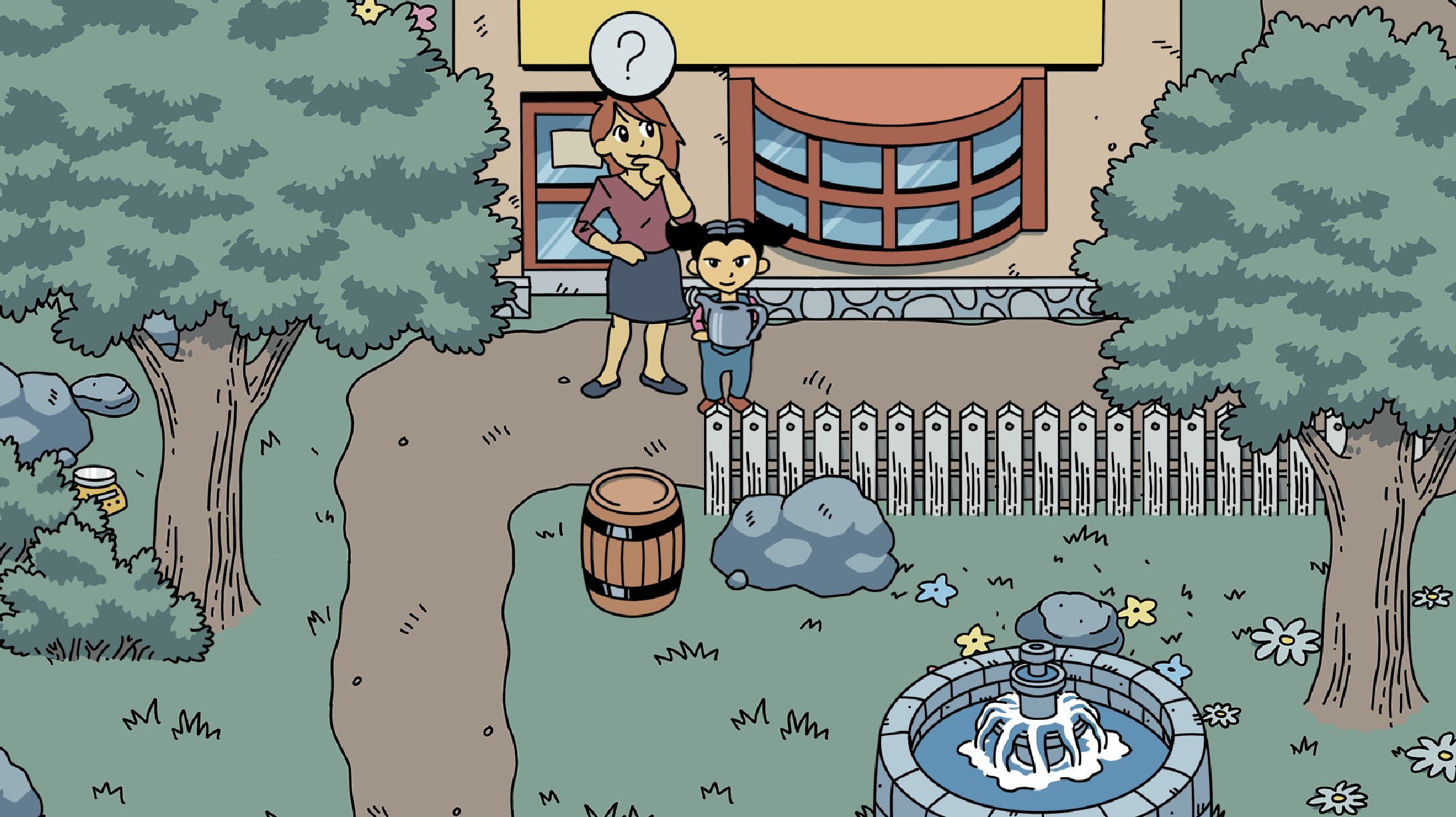 Little Town pixel game screenshot